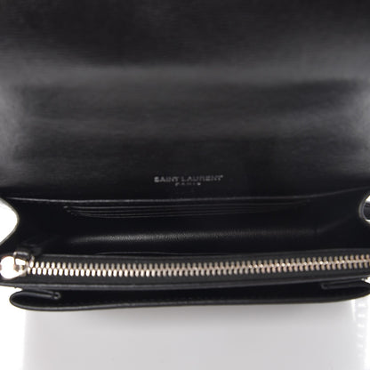 Saint Laurent Calfskin Monogram Sunset Chain Wallet Black 5 of 7