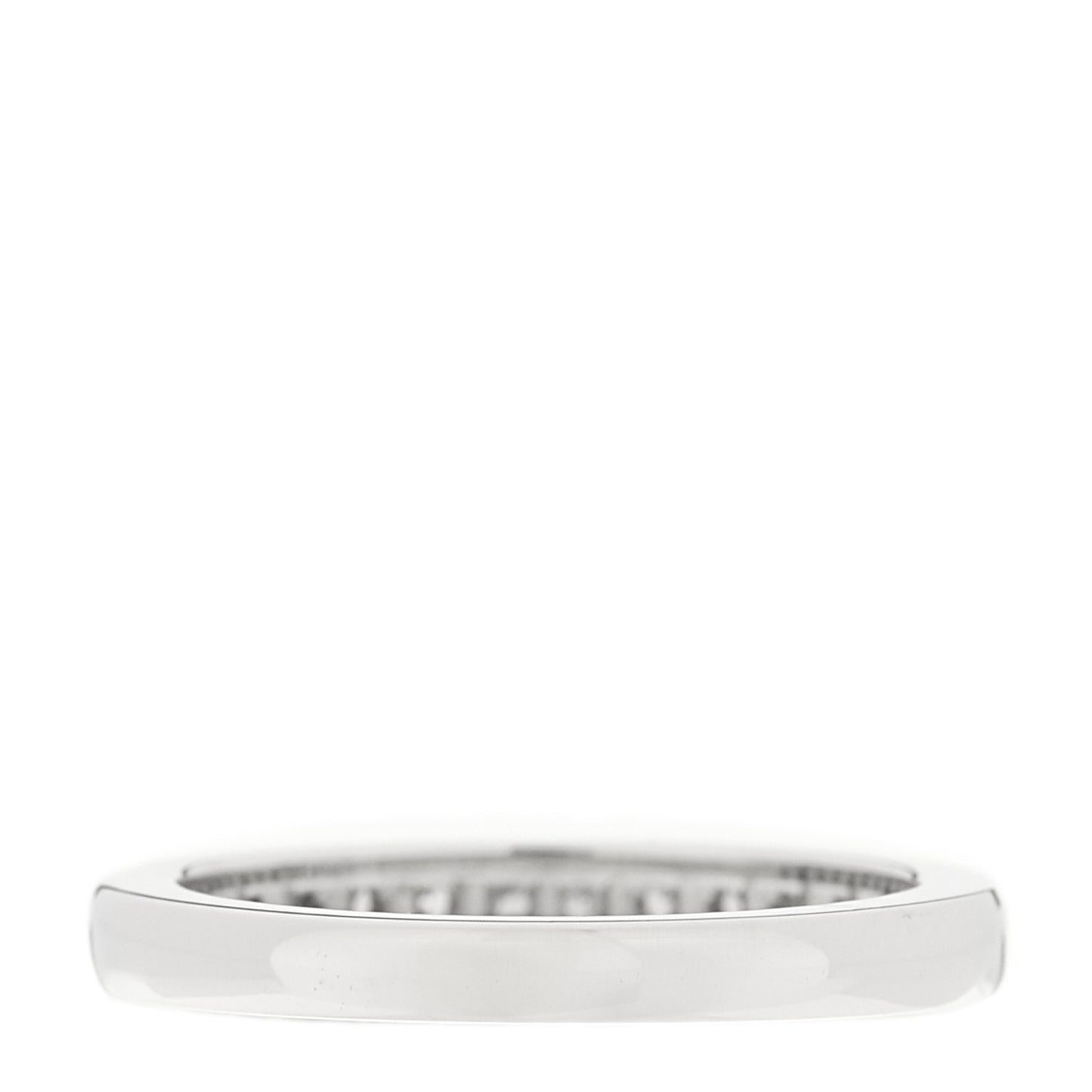 Platinum Diamond 2.5mm Half Circle Wedding Band Ring 47 4.25