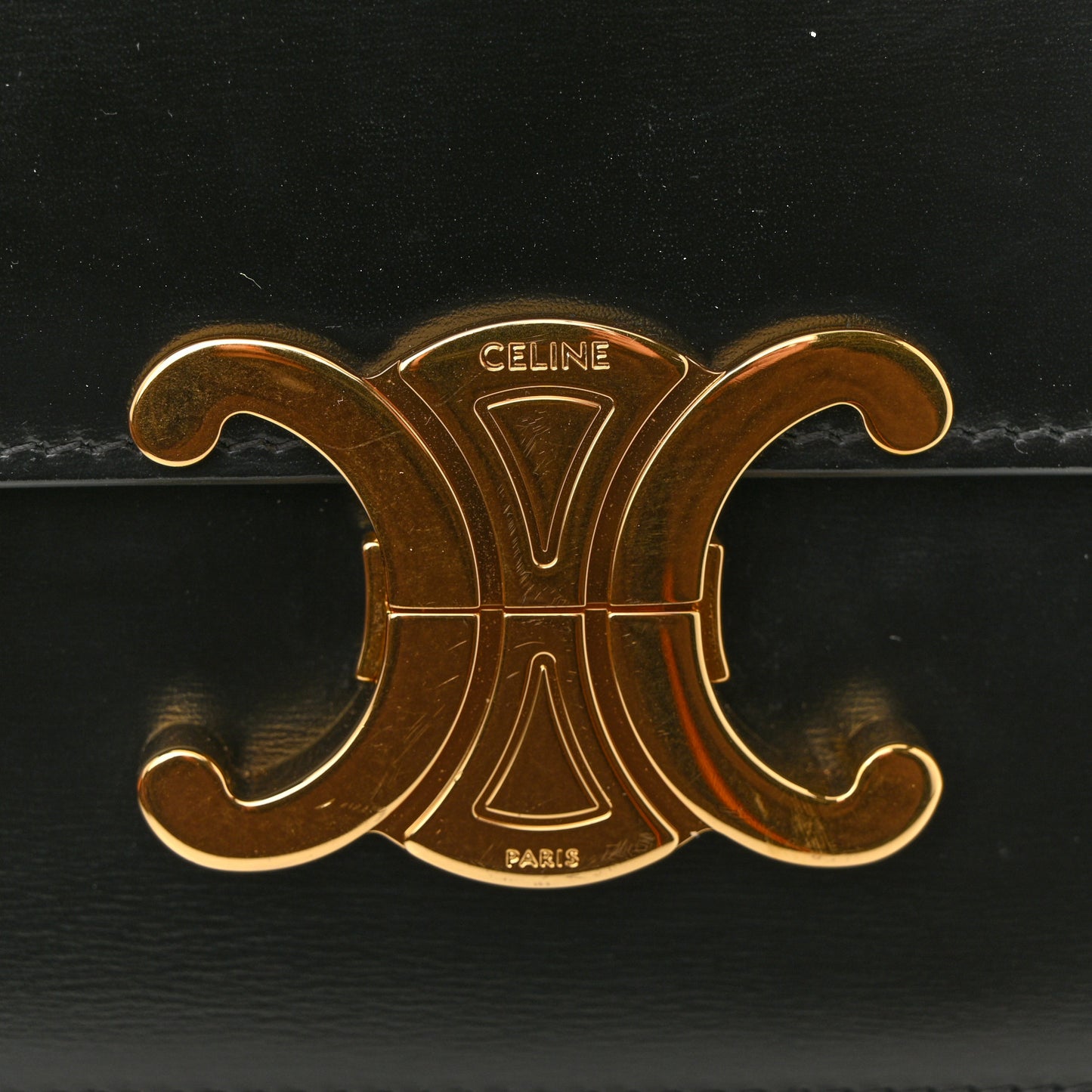 Shiny Calfskin Teen Triomphe Black