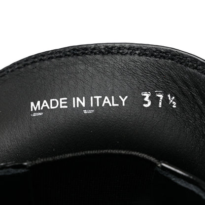 Prada Spazzolato Metal Triangle Logo 50mm Loafers 37.5 Black 6 of 9