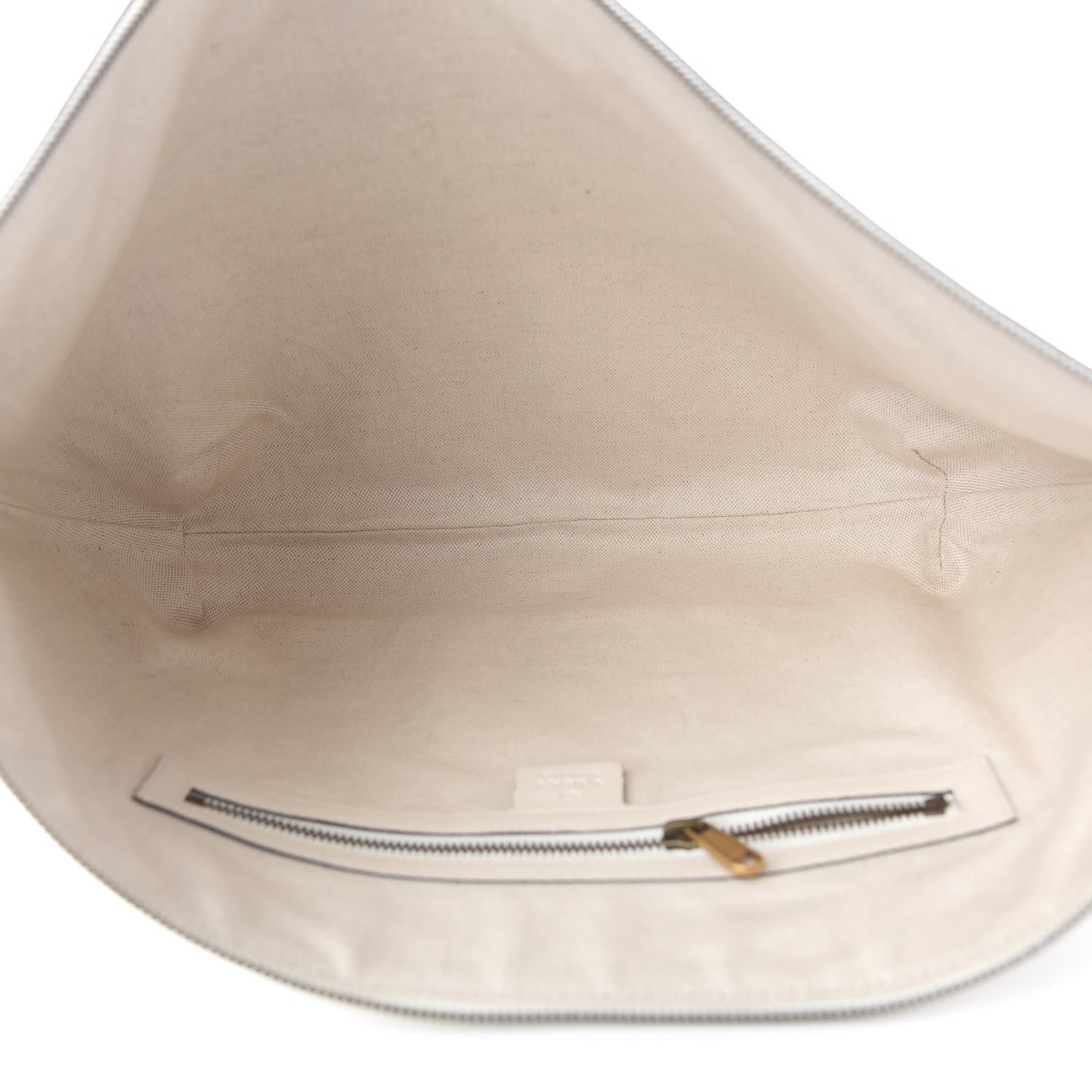 Gucci Grained Calfskin Logo Half Moon Hobo White 5 of 9