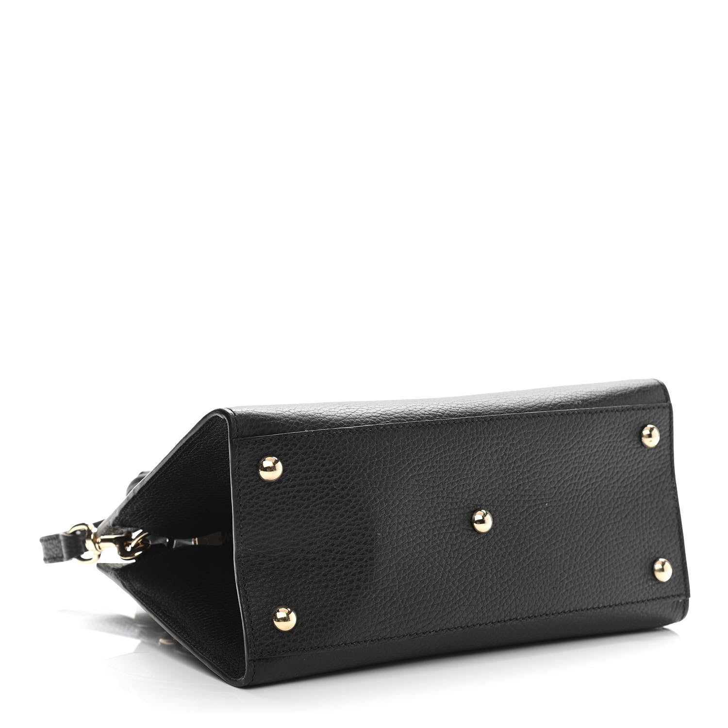 Gucci Dollar Calfskin Medium Soho Top Handle Satchel Black 4 of 12