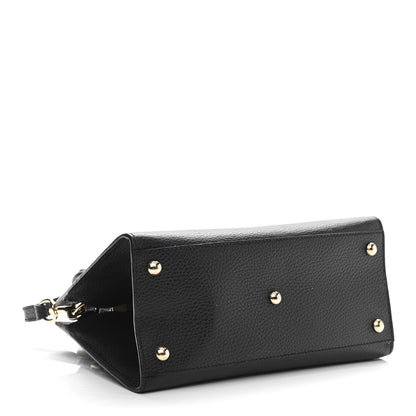 Gucci Dollar Calfskin Medium Soho Top Handle Satchel Black 4 of 12