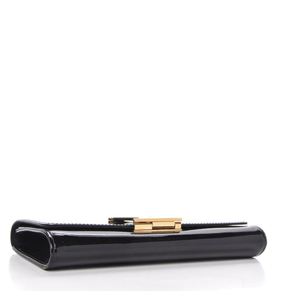 Louis Vuitton Patent Louise Clutch Black 4 of 9