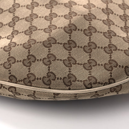 Gucci Monogram Medium Wave Hobo Cream 9 of 13