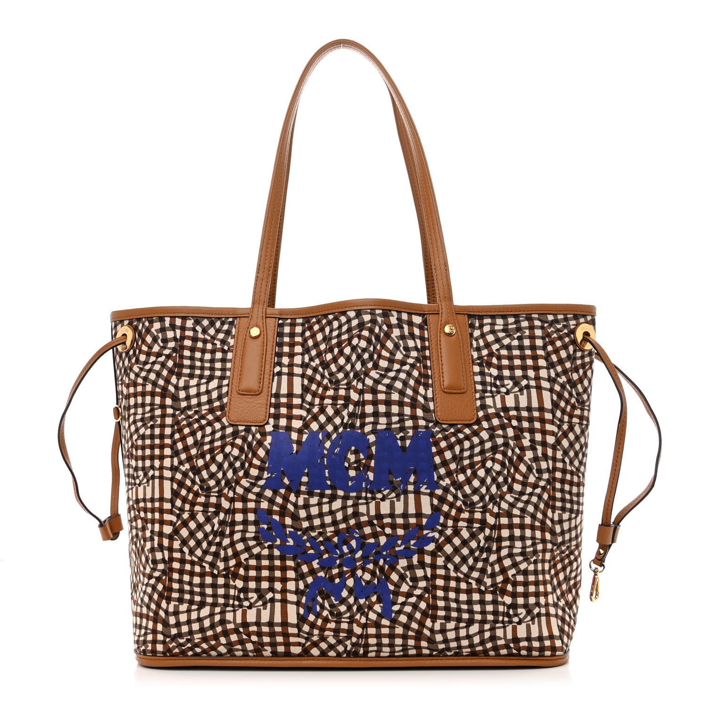 Visetos Medium Liz Reversible City Series Las Vegas Shopper Tote Cognac
