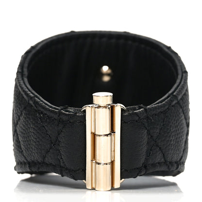 Chanel Caviar Quilted Chain CC Bracelet Black M 3 of 6