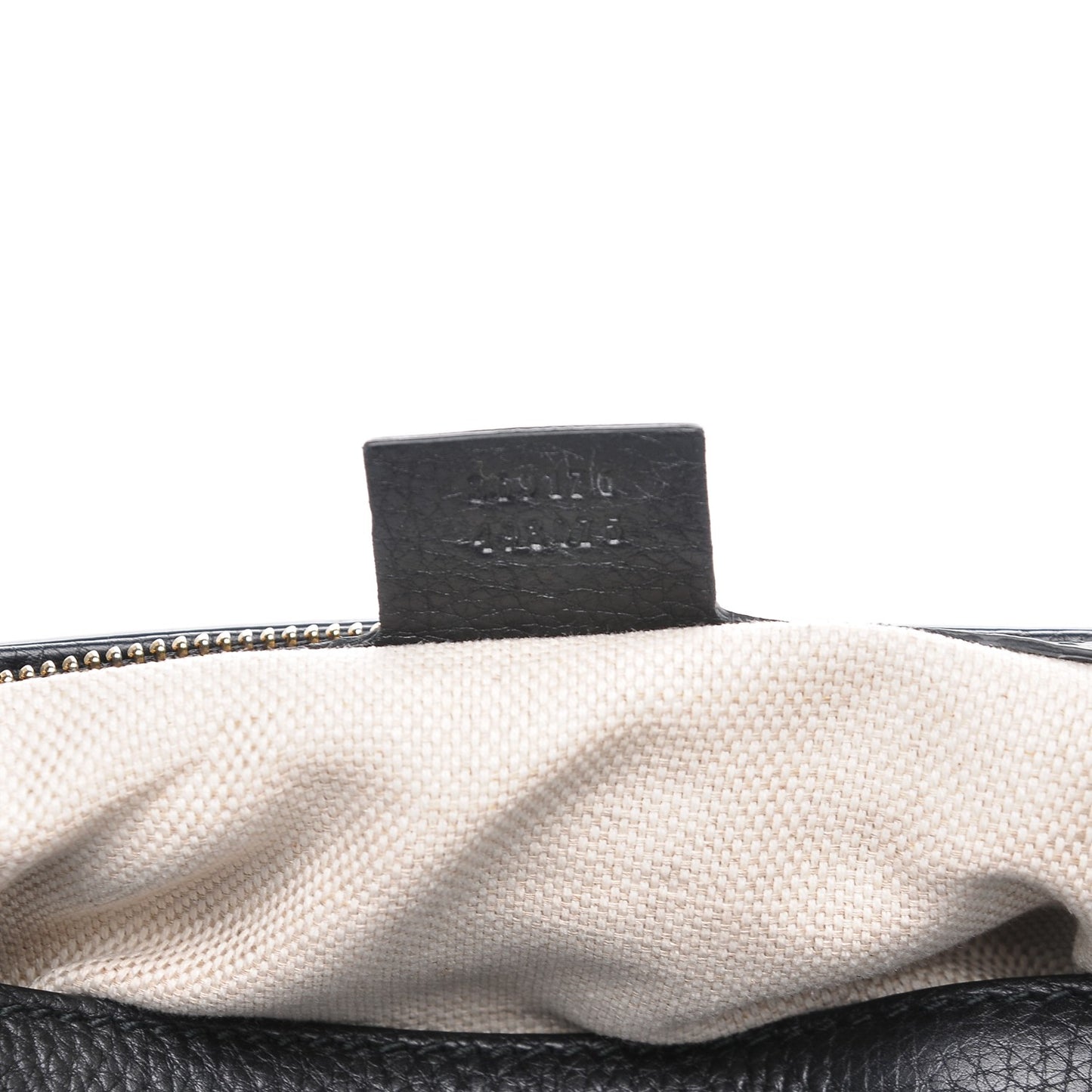 Pebbled Calfskin Small Soho Top Handle Bag Black