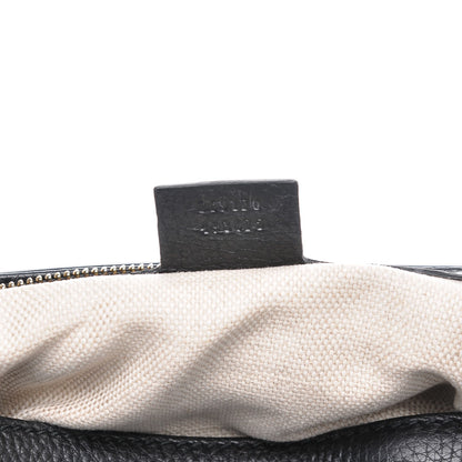 Gucci Pebbled Calfskin Small Soho Top Handle Bag Black 7 of 7