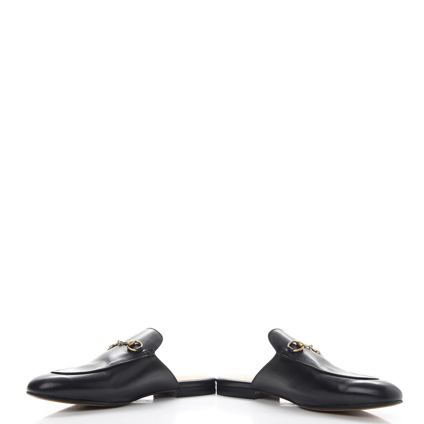 Calfskin Princetown Slippers 40.5 Black