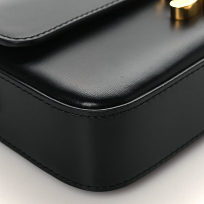 Celine Shiny Calfskin Triomphe Shoulder Bag Black 8 of 10