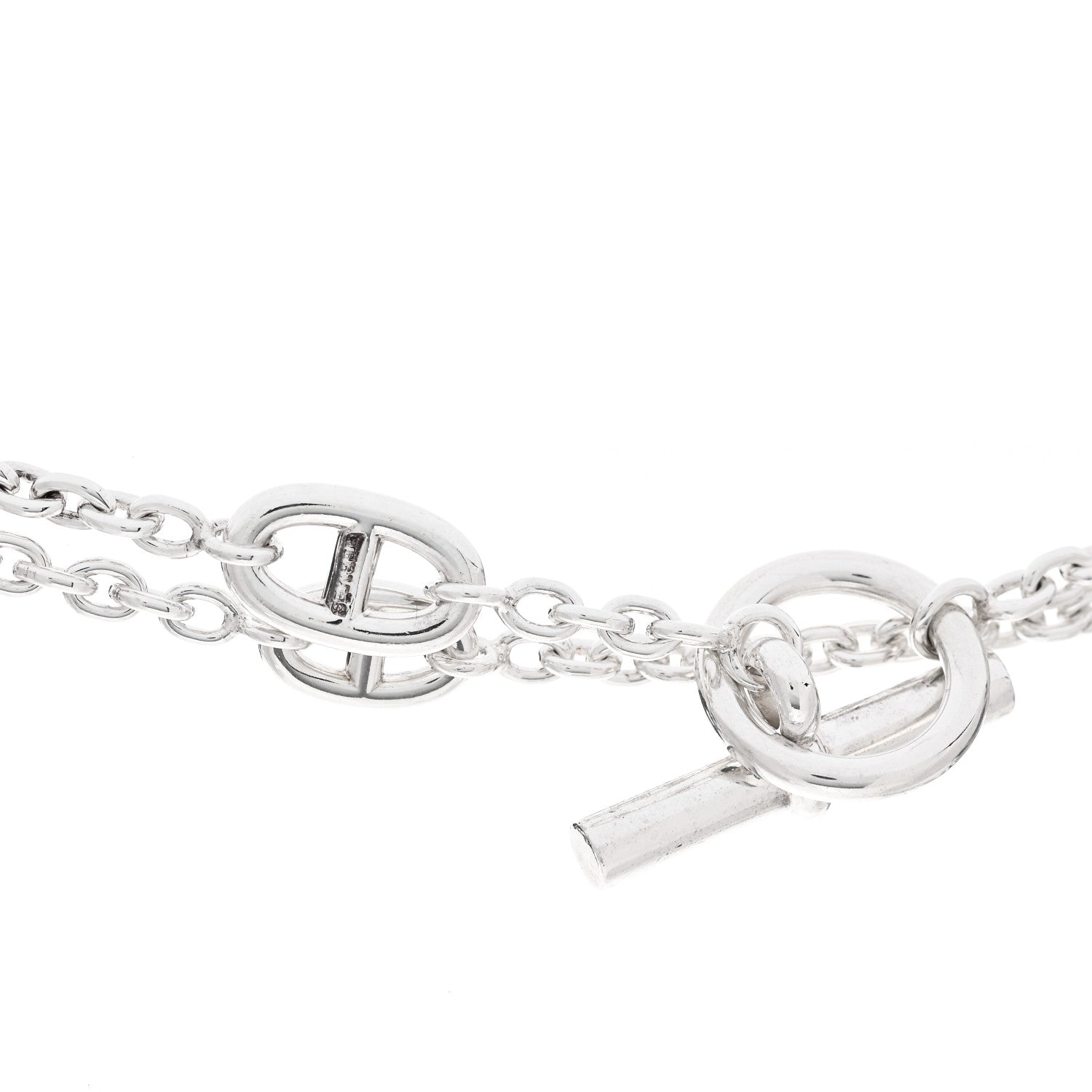 Hermes Sterling Silver Farandole Necklace 120 4 of 5
