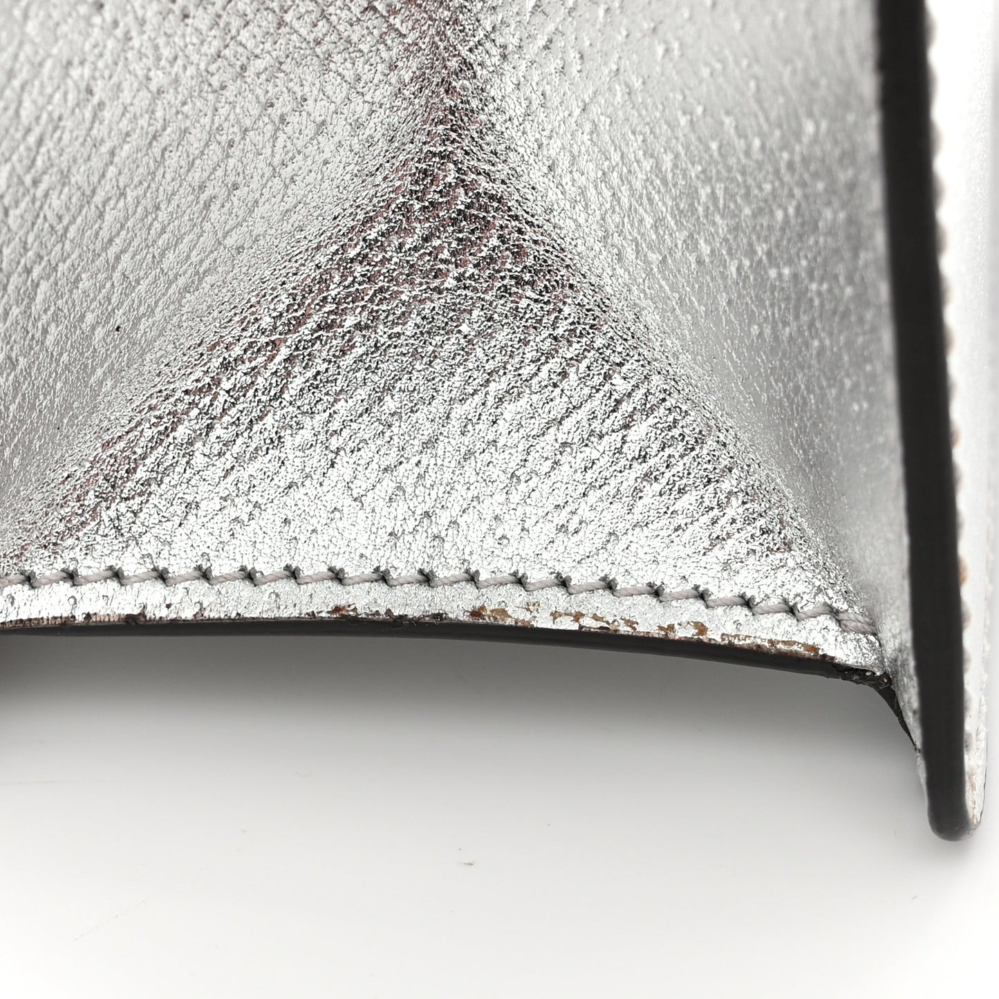 Metallic Textured Calfskin Crystal Small Dionysus Shoulder Bag Silver