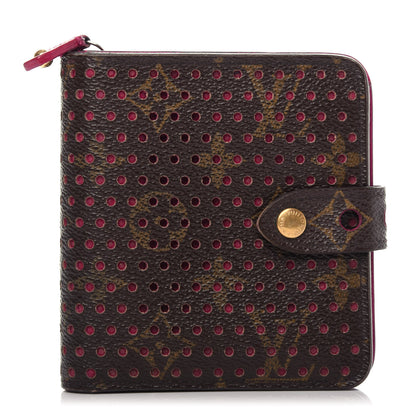 Louis Vuitton Monogram Perforated Compact Zipped Wallet Fuchsia 1 of 8