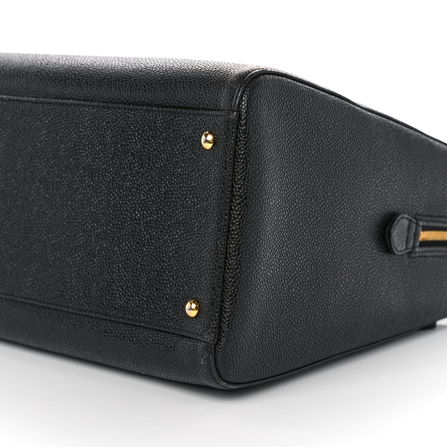 Caviar Large CC Shoulder Bag Black