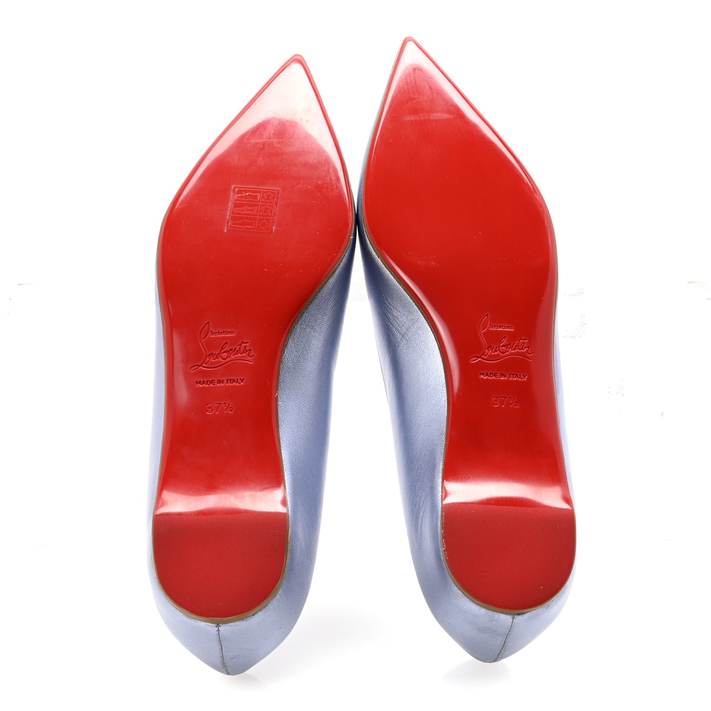 Metallic Nappa Anjalina Flats Flats 37.5 Blue