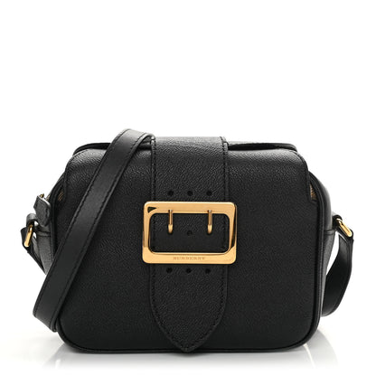 Burberry Soft Grain Calfskin Small Buckle Zip Bag Black 1 of 17