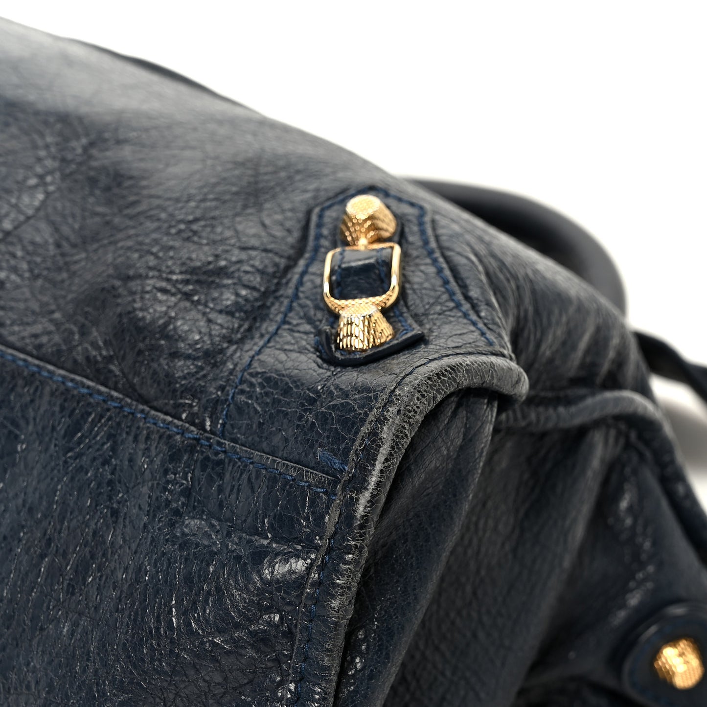 Agneau Giant 12 Gold Hardware City Bleu Obscur