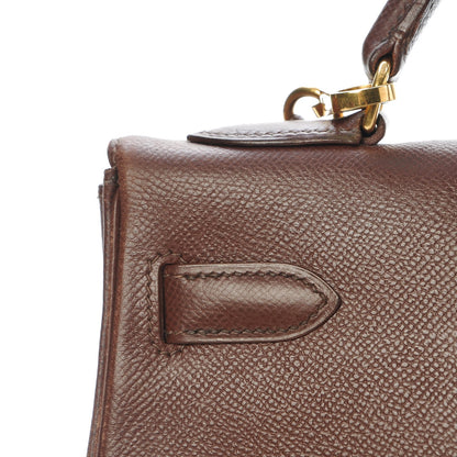 Hermes Courchevel Kelly Retourne 32 Chocolate 29 of 44