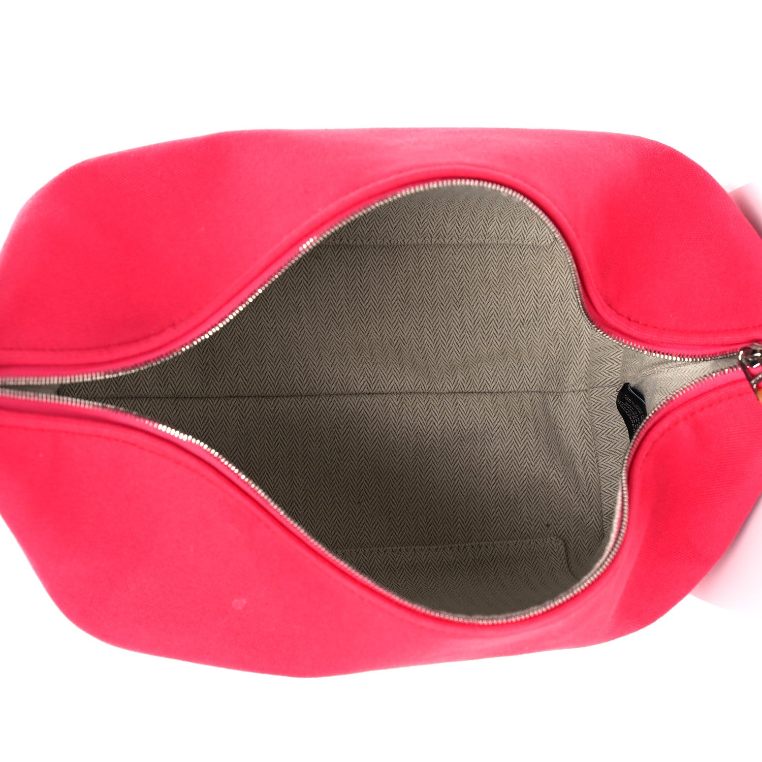 Hermes Canvas Large Bride-A-Brac Pouch Hibiscus 5 of 14