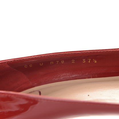 Valentino Garavani Patent Vlogo Signature 80mm Pumps 37.5 Red 8 of 10