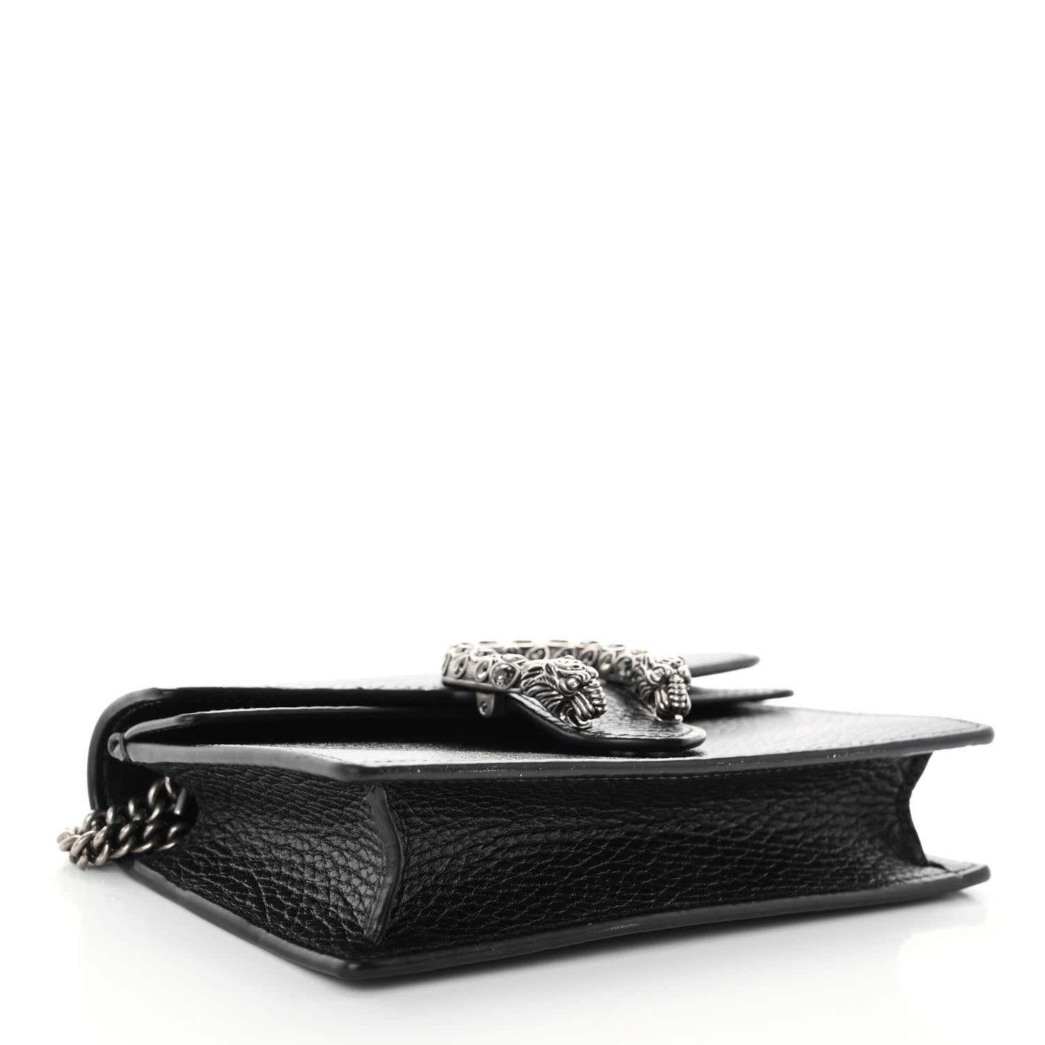 Gucci Calfskin Super Mini Dionysus Shoulder Bag Black 4 of 9