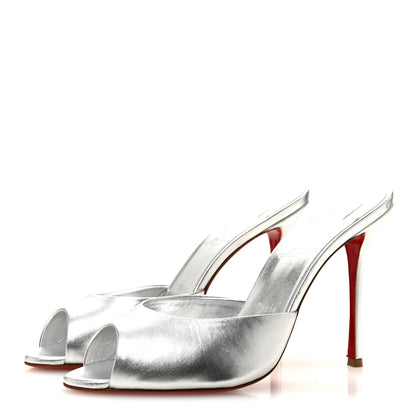 Christian Louboutin Metallic Nappa Me Dolly 120 Sandals 40 Silver 4 of 8