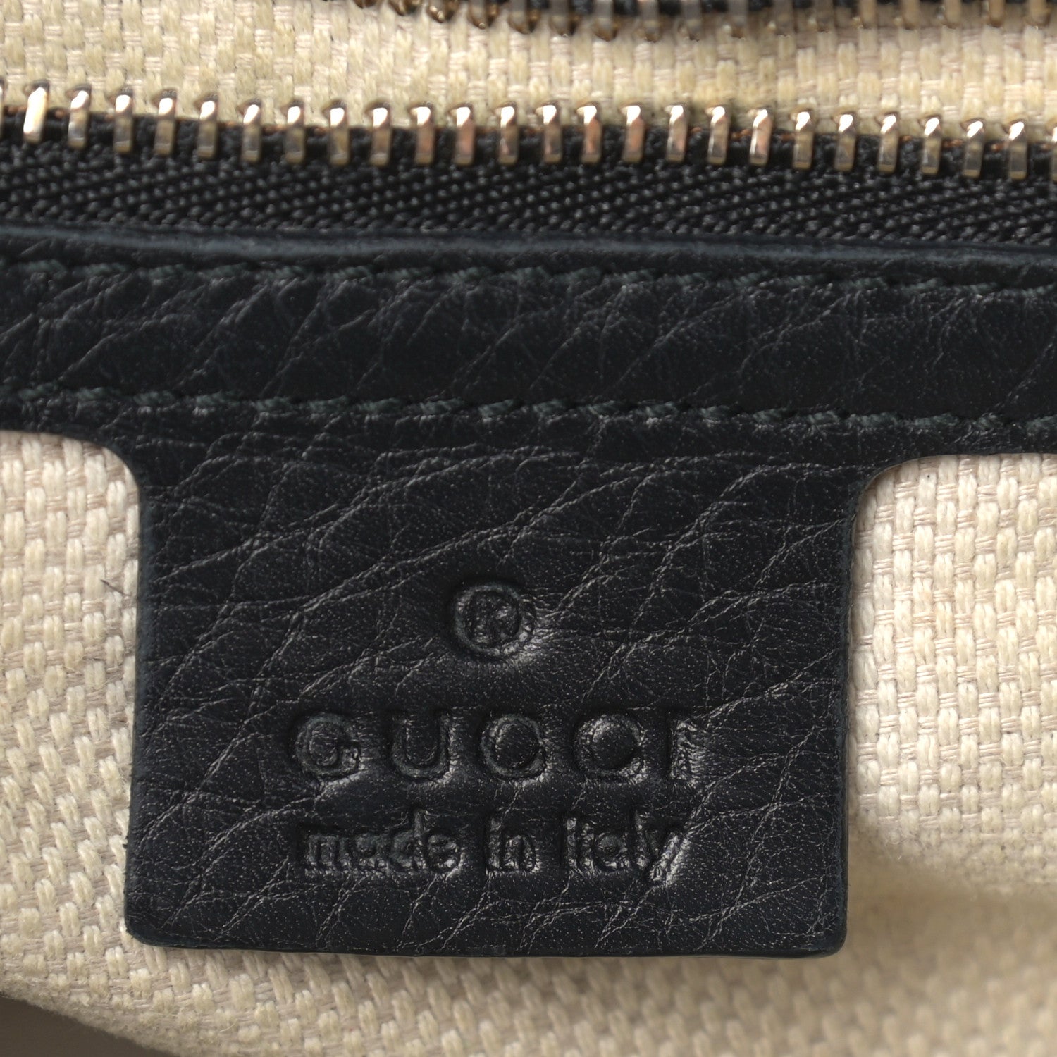 Gucci Pebbled Calfskin Medium Soho Flap Crossbody Black 6 of 15