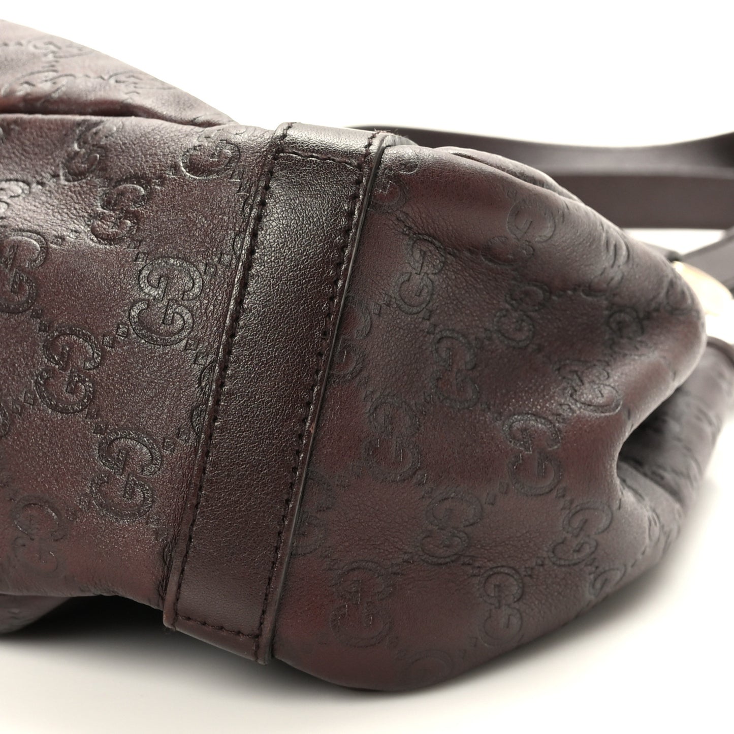 Guccissima Medium Abbey Shoulder Bag Chocolate