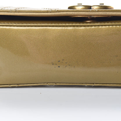 Chanel Iridescent Patent Quilted Small Coco Boy Flap Gold 15 of 17