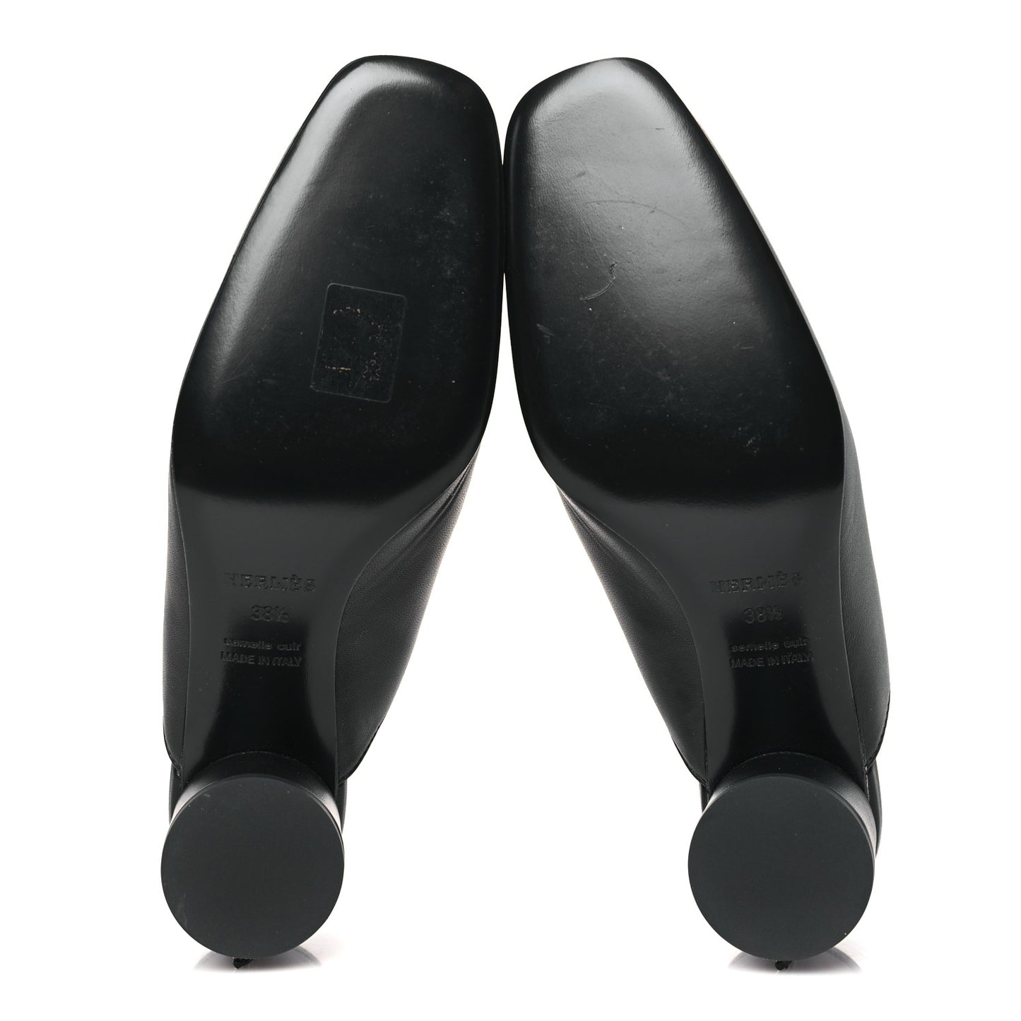 Nappa Detail Mules 38.5 Black