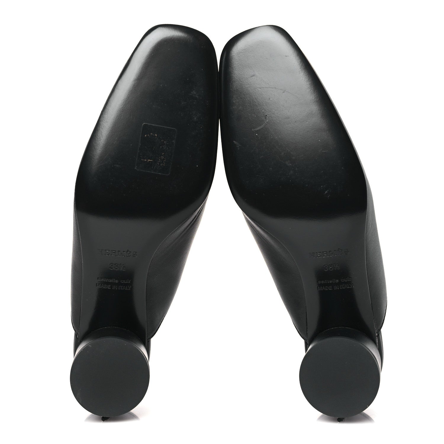 Hermes Nappa Detail Mules 38.5 Black 5 of 9