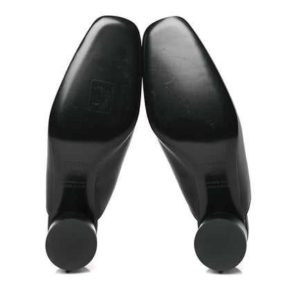 Hermes Nappa Detail Mules 38.5 Black 5 of 9