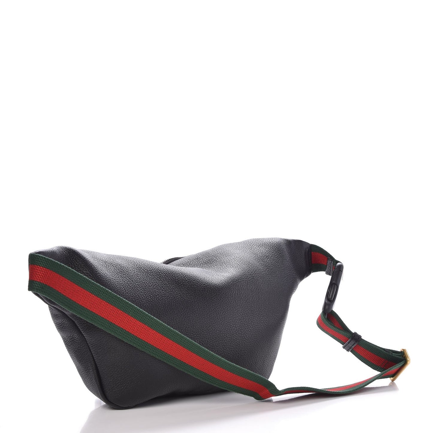 Grained Calfskin Logo Belt Bag Black