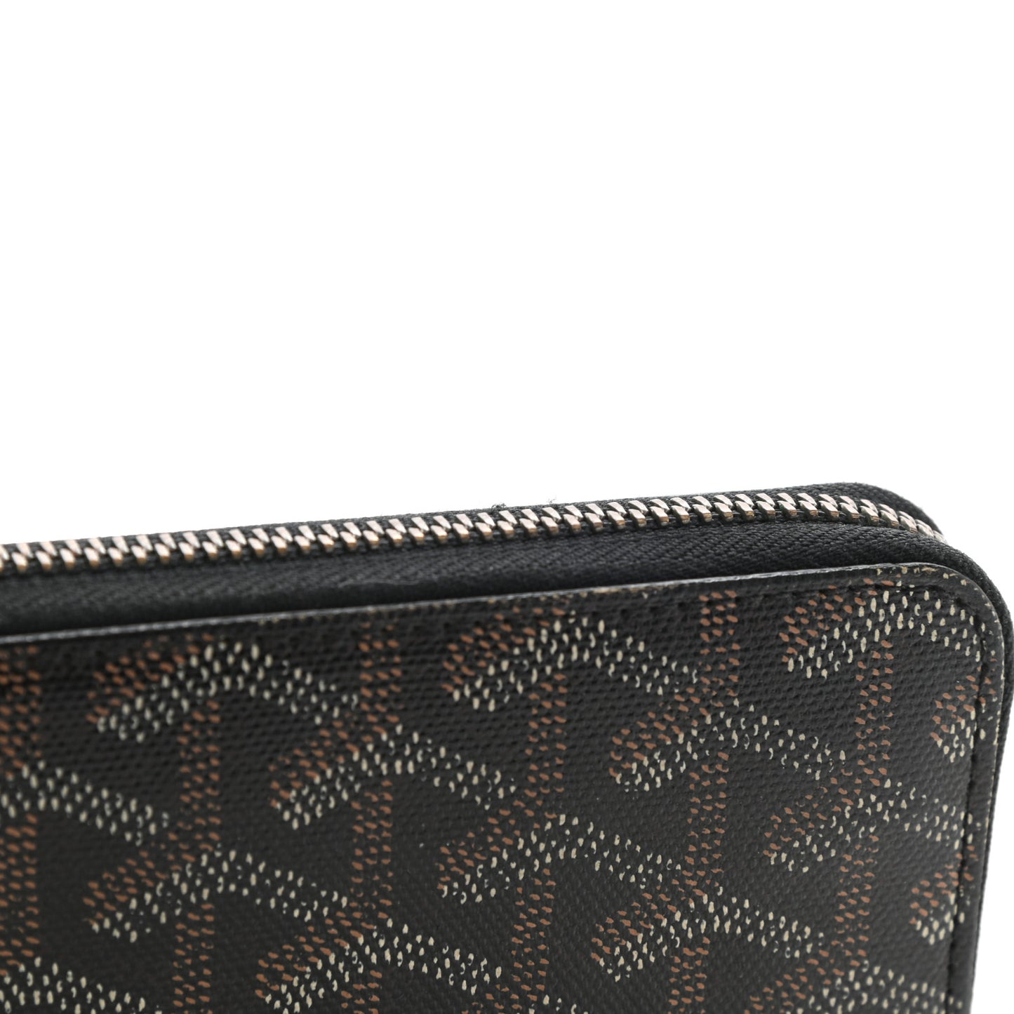Goyardine Matignon Zip Around GM Wallet Black