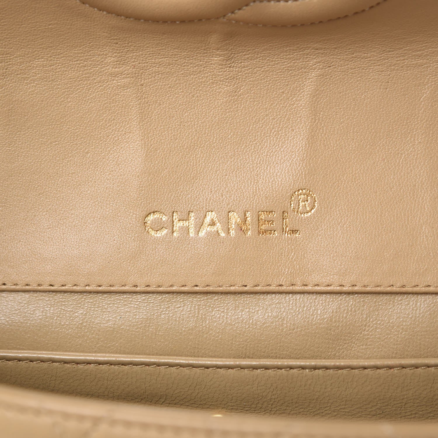 Chanel Lambskin Quilted Medium Single Flap Beige 6 of 13