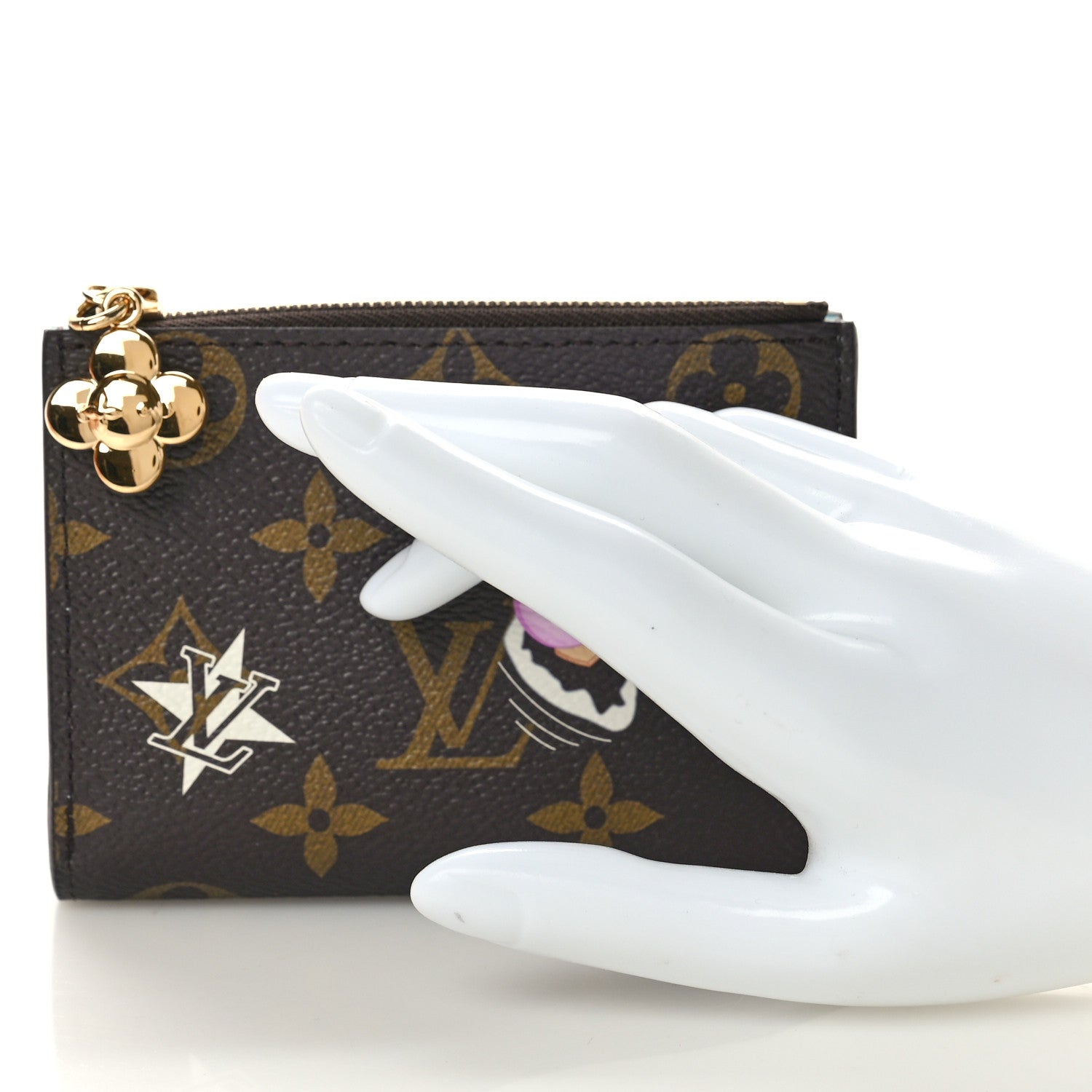 Louis Vuitton Monogram Snow Show Lisa Wallet Azur Frost 2 of 8
