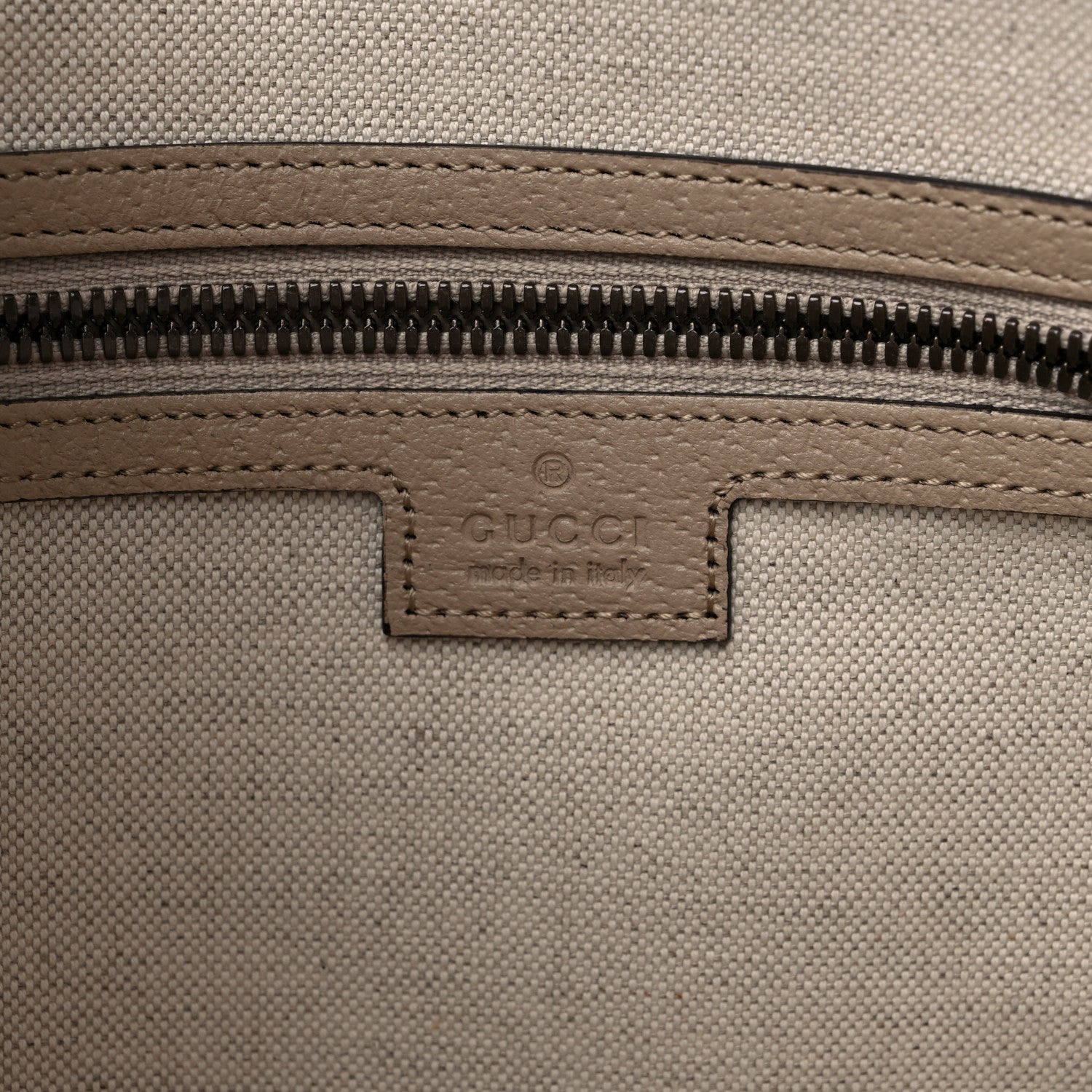 Gucci GG Supreme Monogram Textured Dollar Calfskin Web Small Ophidia Half Moon Hobo Beige Mystic White Oatmeal 6 of 9