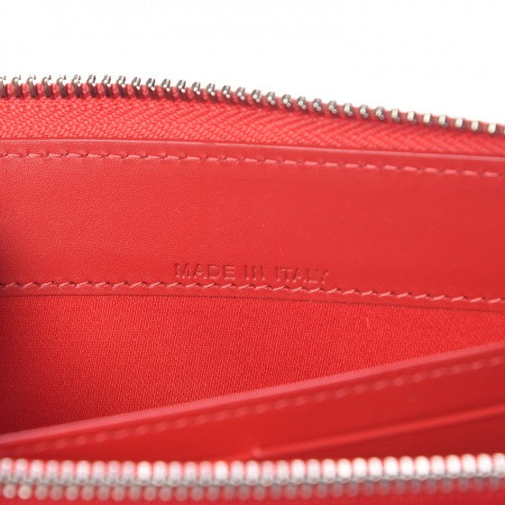Christian Louboutin Calfskin Empire Panettone Spiked Zip Around Wallet Begonia 7 of 7