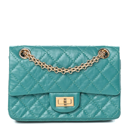 Chanel Aged Calfskin Quilted 2.55 Reissue Mini Flap Green 1 of 10