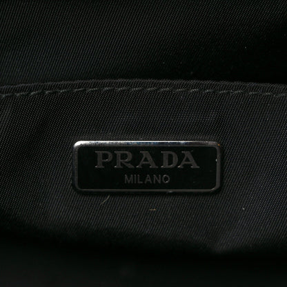 Prada Re-Nylon Triangle Quilted Padded Shoulder Bag Black 4 of 9