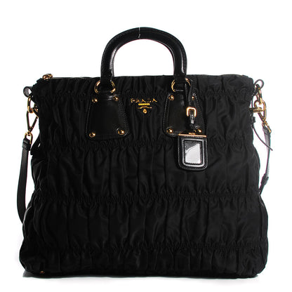 Prada Tessuto Nylon Gaufre Tote Nero Black 1 of 10