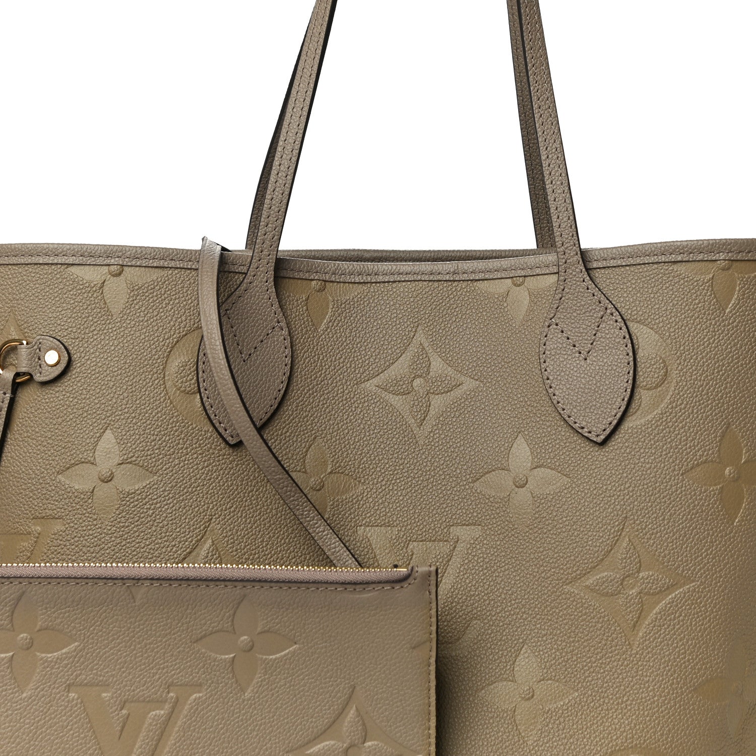 Louis Vuitton Empreinte Monogram Giant Neverfull MM Tourterelle 7 of 9