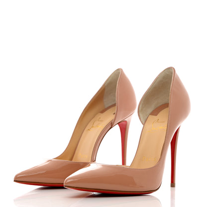 Christian Louboutin Patent Iriza 100 Pumps 37 Nude 3 of 9