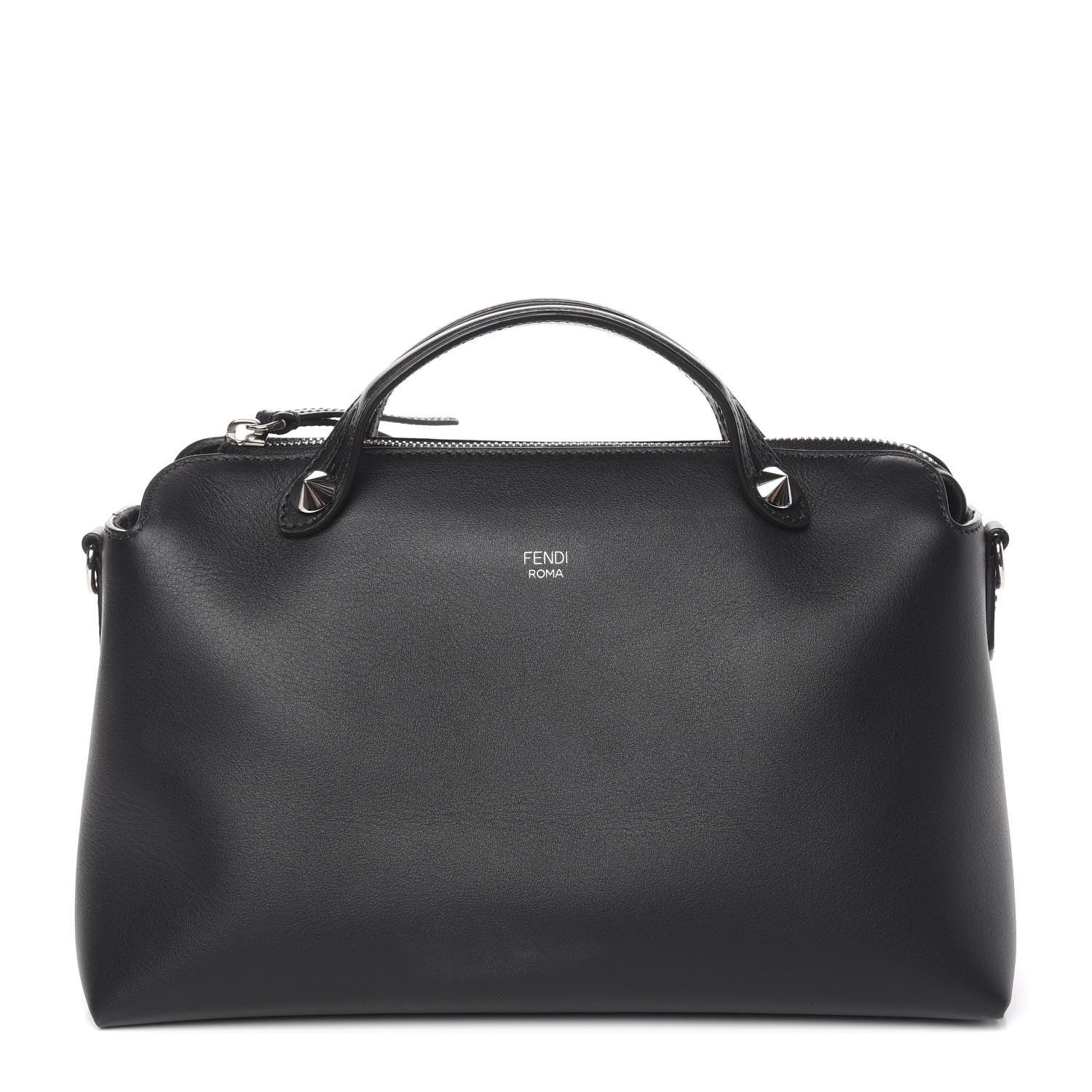 Fendi Vitello Dolce Medium By The Way Boston Bag Black 1 of 10