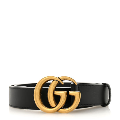 Gucci Calfskin Double G 30mm Belt 75 30 Black 1 of 5