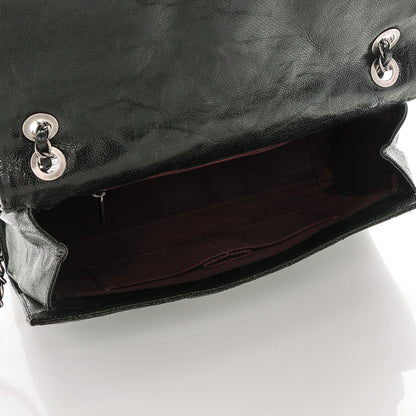 Chanel Crumpled Grained Calfskin Jumbo CC Crave Flap Black 5 of 7