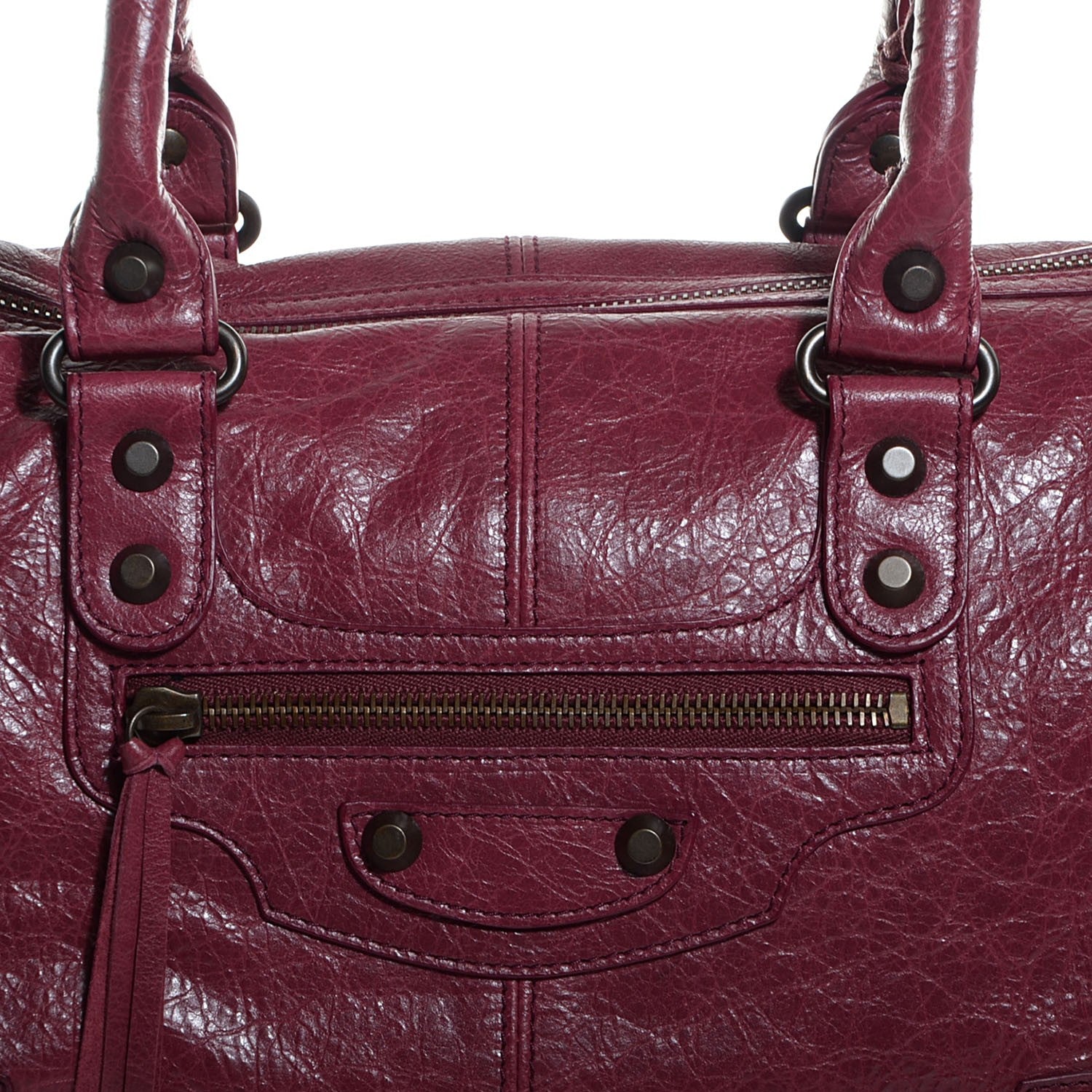 Balenciaga Agneau Classic Hardware Maxi Twiggy Cassis 11 of 12