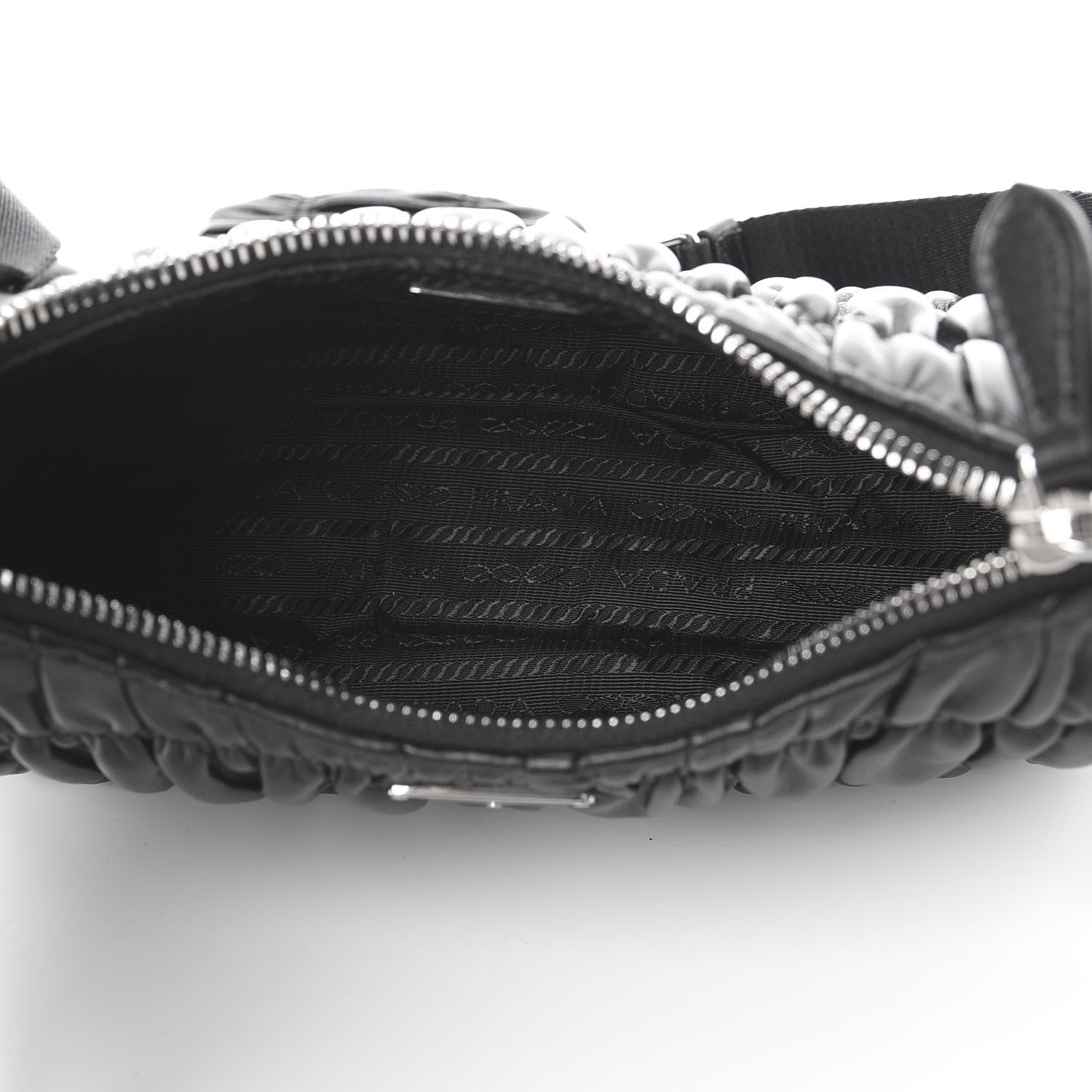 Prada Nappa Gaufre Re-Edition 2005 Shoulder Bag Black 5 of 11