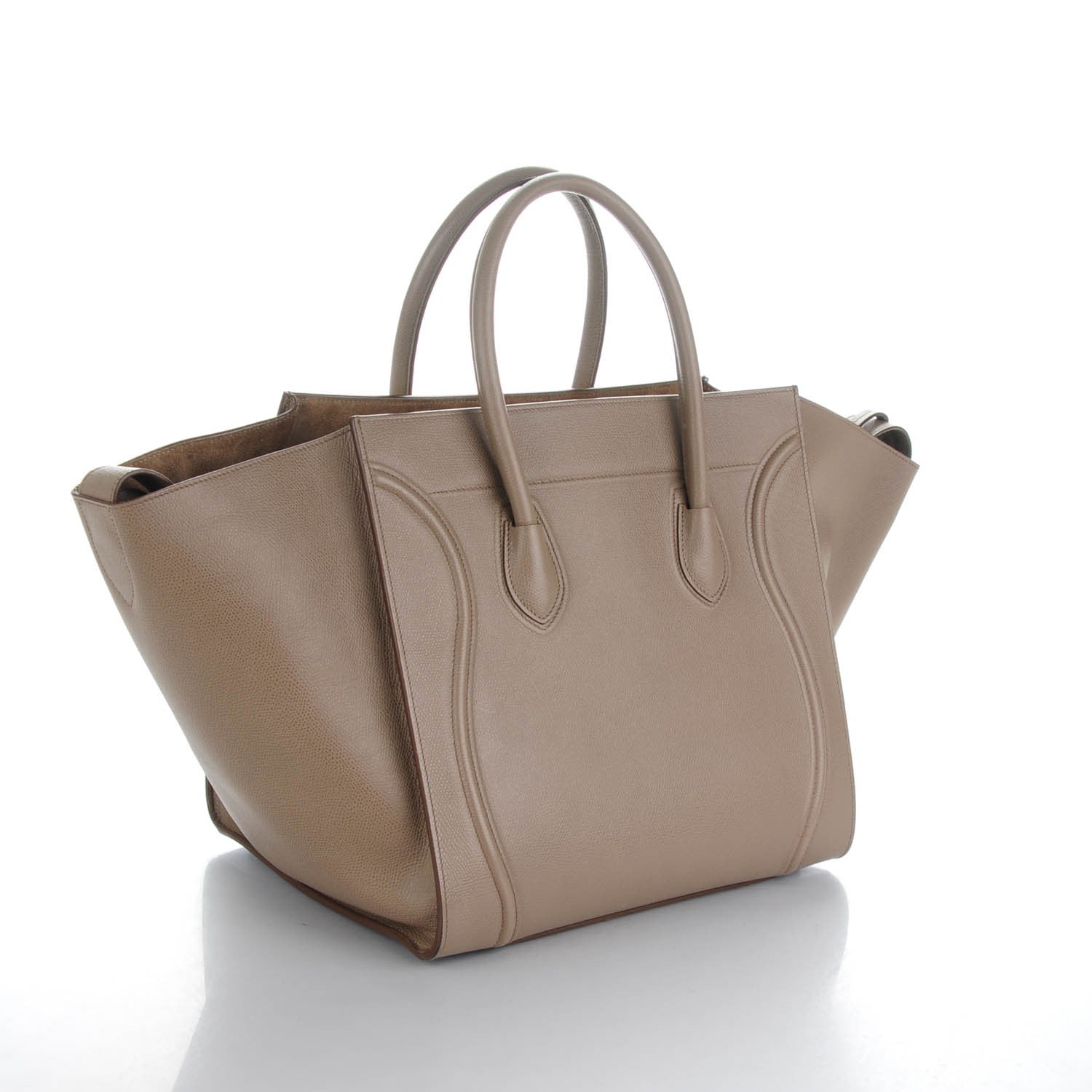 Celine Grained Calfskin Medium Phantom Luggage Taupe 3 of 8